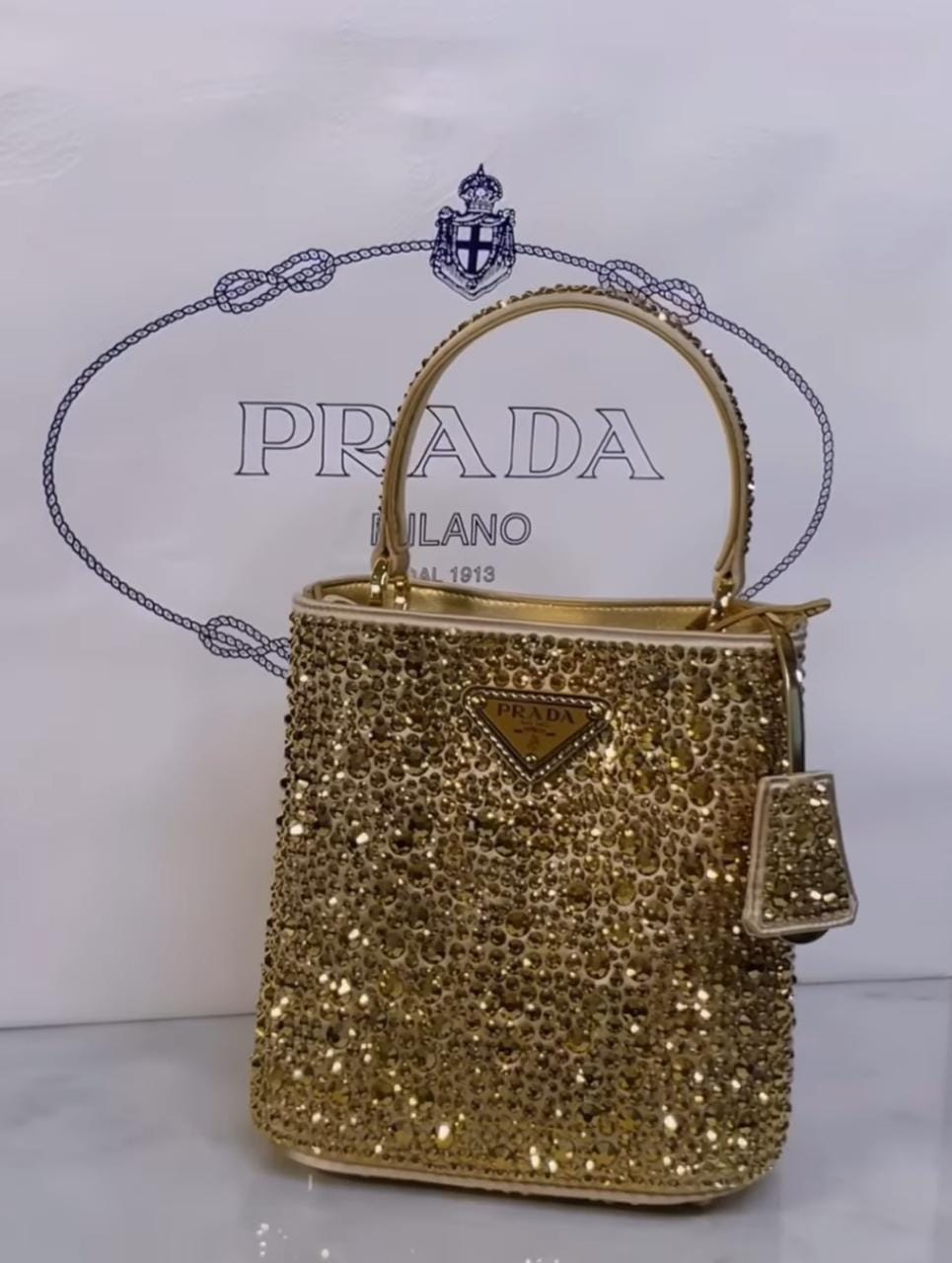 Mini Panier de Prada, bling bling la bolsa más buscada para diciembre -  Perfiles