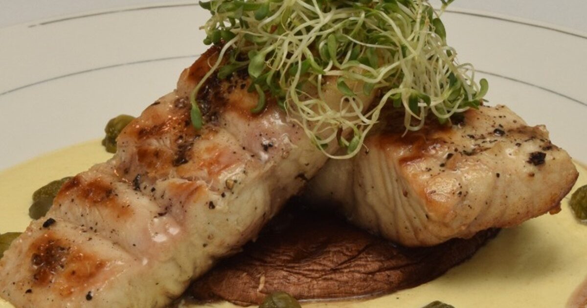 Filete de dorado en salsa de moztaza es un platillo delicioso y